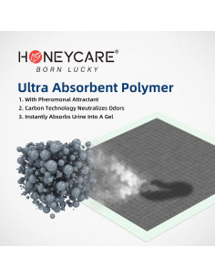 Almohadillas de Entrenamiento HONEY CARE All-Absorb L 55.88x58.42 cm 100ct 2