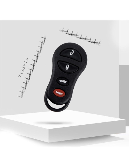 Control Remoto Chrysler 300M 1999-2004 USAKeys 4 Botones