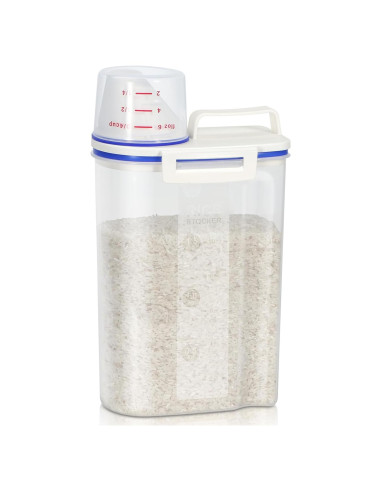 Contenedor de Almacenamiento de Arroz TBMax 2L con Taza Medidora