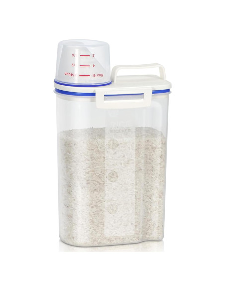 Contenedor de Almacenamiento de Arroz TBMax 2L con Taza Medidora