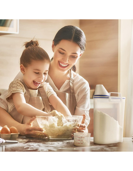 Contenedor de Almacenamiento de Arroz TBMax 2L con Taza Medidora