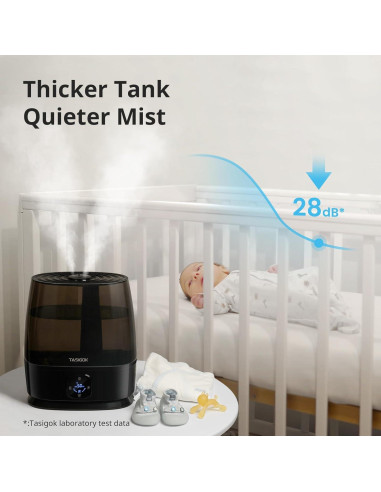 Humidificador Ultrasónico Tasigok 6L Niebla Fría y Caliente