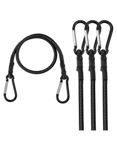 Cordones Elásticos WORKPRO 60 cm con Ganchos - Paquete de 4