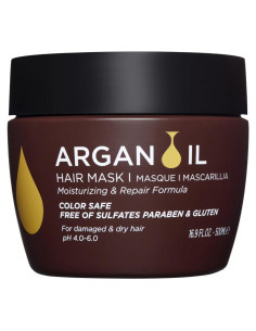 Mascarilla Hidratante Luseta Aceite de Argán 478 g para Cabello Dañado