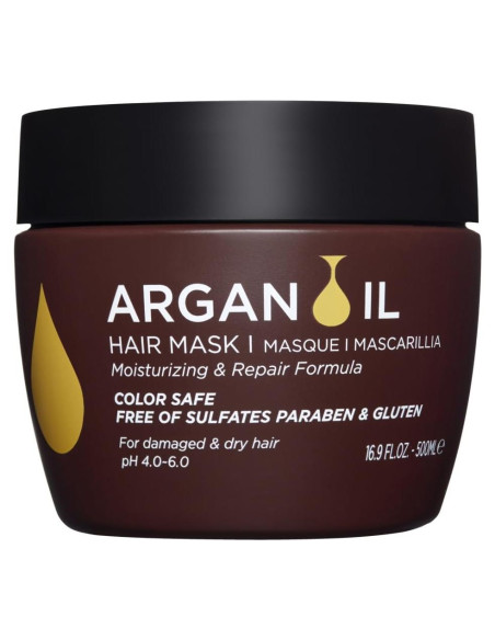 Mascarilla Hidratante Luseta Aceite de Argán 478 g para Cabello Dañado