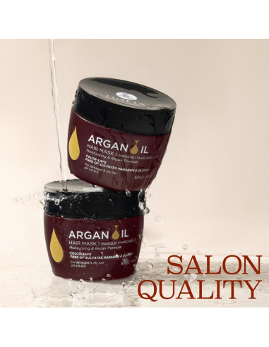 Mascarilla Hidratante Luseta Aceite de Argán 478 g para Cabello Dañado
