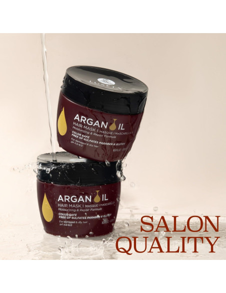 Mascarilla Hidratante Luseta Aceite de Argán 478 g para Cabello Dañado