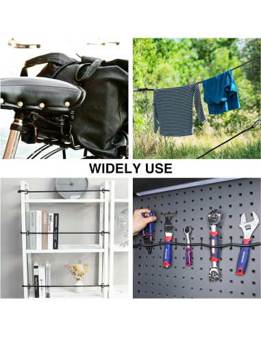 Cordones Elásticos WORKPRO 60 cm con Ganchos - Paquete de 4