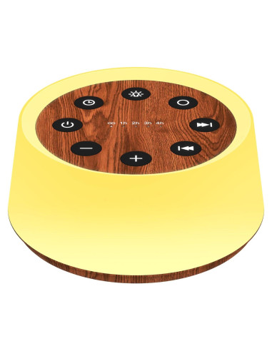 Máquina de Sonido ColorsNoise T-Madera con 30 Sonidos y Luz