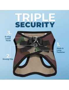 Arnés para Perros y Gatos Best Pet Supplies - Reflectante, Malla Todo Clima, Talla XXXS 2