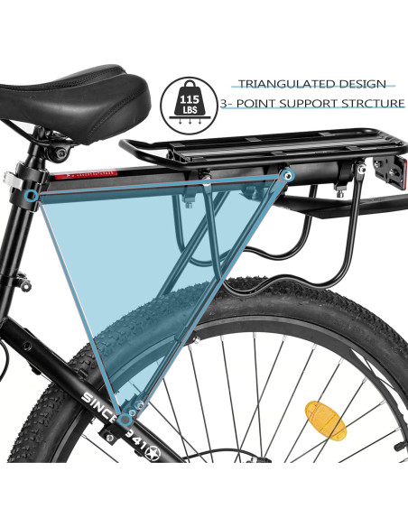 Portabicicletas Trasero YONTUO BCR05V301 52kg Ajustable