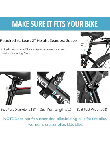 Portabicicletas Trasero YONTUO BCR05V301 52kg Ajustable