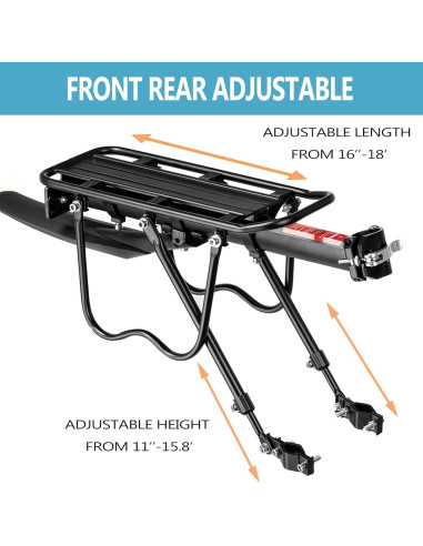 Portabicicletas Trasero YONTUO BCR05V301 52kg Ajustable