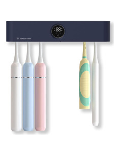 Soporte Limpiador de Cepillos de Dientes KIEROFIRT x114 Azul