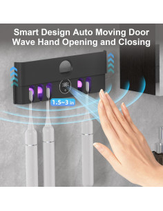 Soporte Limpiador de Cepillos de Dientes KIEROFIRT x114 Azul 2