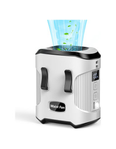 Ventilador de Cintura Portátil Sunoony BX-F225 Gris Recargable