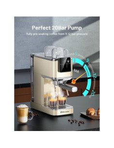 Máquina de Espresso RELEXNOW JH-C5210 20 Bar con Espumador 2