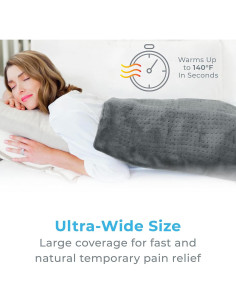 Almohadilla Térmica Ultra-Ancha Pure Enrichment 61x50.8cm Gris 2