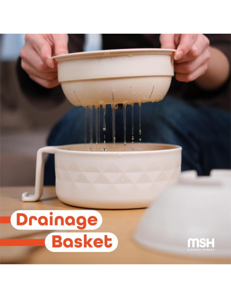 Set de Tazones de Ramen Microondas MSH KITCHEN, 12 Piezas