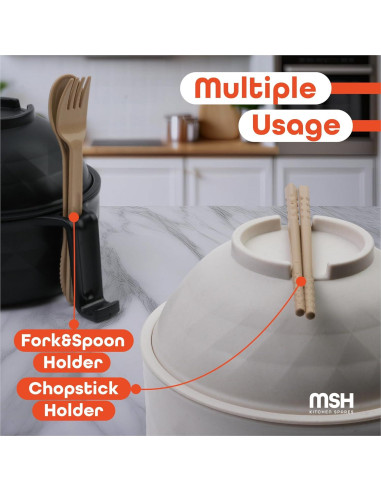 Set de Tazones de Ramen Microondas MSH KITCHEN, 12 Piezas