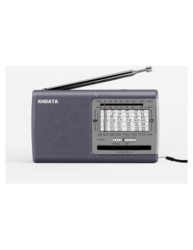 Radio Portátil XHDATA D219 AM FM Onda Corta con Auriculares