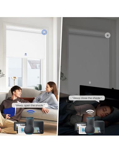 Persianas Roller Blackout Todoen 86.36x182.88cm Control Remoto