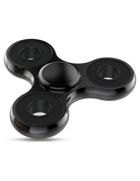 Spinner Fidget ATESSON Negro, Alivio Estrés y TDAH, Metal