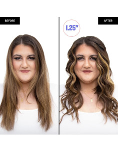 Plancha de Rizar Titanio FoxyBae 32mm Rosa Dorado - Rizos Brillantes 2