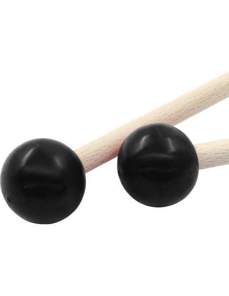 Mallets de Percusión Piutouyar 2 Pcs Cabeza de Goma 20 cm