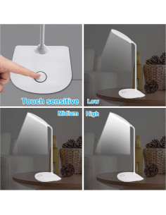 Lámpara de Escritorio LED DEEPLITE 5W Recargable Táctil 2