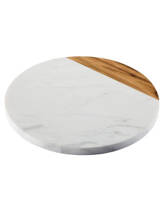 Tabla de Queso de Mármol Blanco KC KULLICRAFT 25.4 cm Redonda