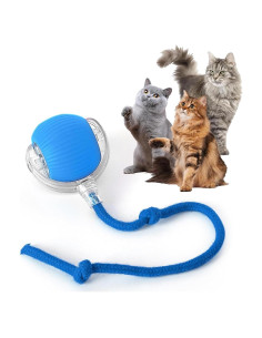 Juguete Interactivo para Gatos Rocfish Bola Inteligente Azul