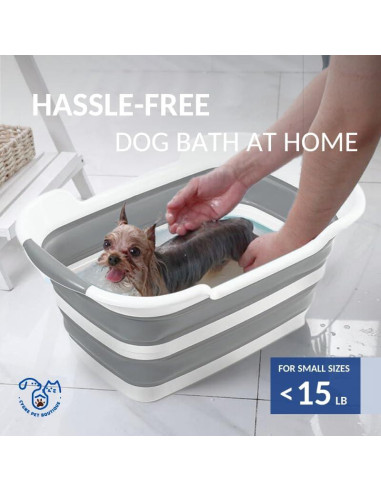 Bañera Plegable para Perros CYGNE con Drenaje 60x40cm