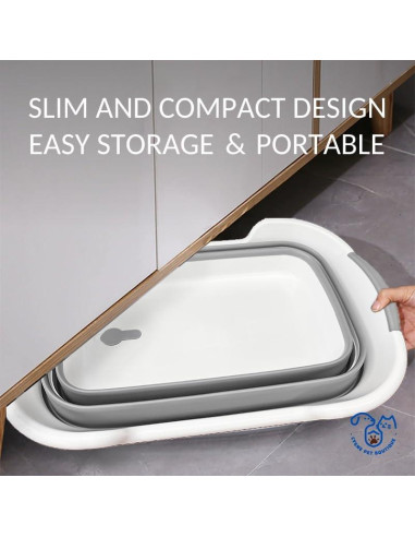 Bañera Plegable para Perros CYGNE con Drenaje 60x40cm