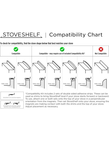 Estante Magnético para Cocina StoveShelf 76.2 cm Negro Deluxe Estante Magnético para Cocina StoveShelf 76.2 cm Negro Deluxe