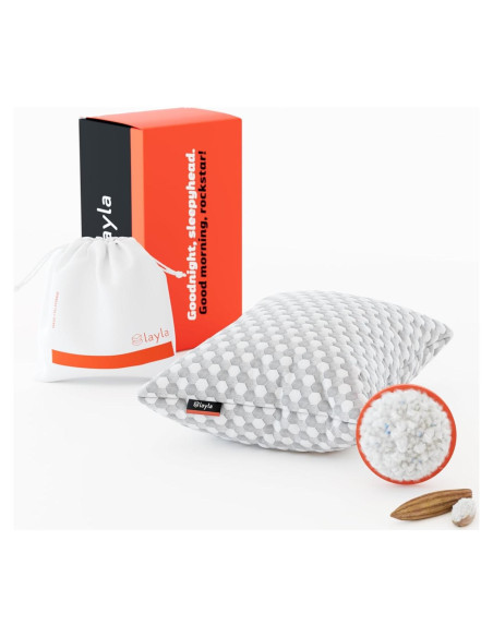 Almohada Ajustable Layla Sleep de Kapok - Reina, Fresca y Ergonómica