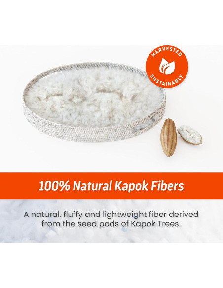 Almohada Ajustable Layla Sleep de Kapok - Reina, Fresca y Ergonómica