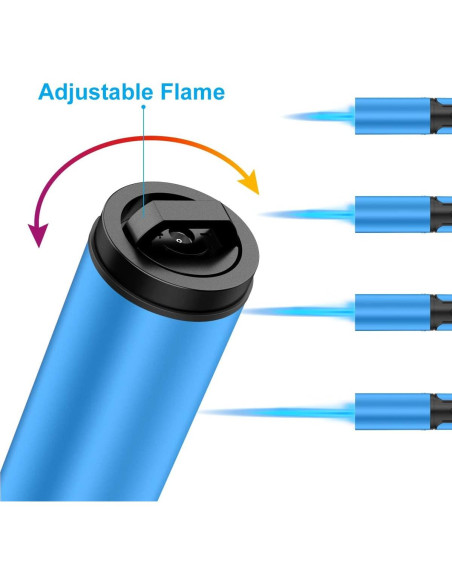Encendedores de Antorcha TOPKAY 2 Piezas Ajustables a Prueba de Viento