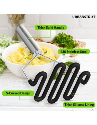 Prensa de Patatas Urbanstrive de Acero Inoxidable y Silicona