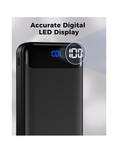 Cargador Portátil Enerwow 40000mAh Carga Rápida PD 30W USB-C