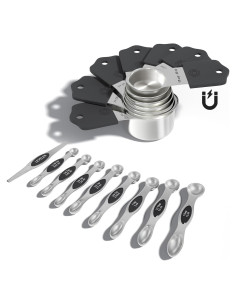 Juego de Tazas y Cucharas Medidoras Magnéticas ENLOY 16 Piezas