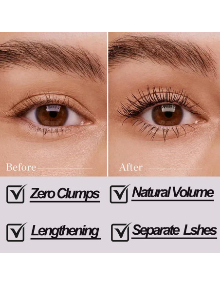 Varita de Máscara de Metal Lavable Okerker Negra 12cm