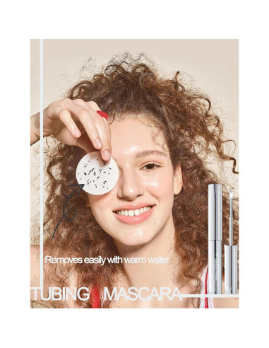 Varita de Máscara de Metal Lavable Okerker Negra 12cm