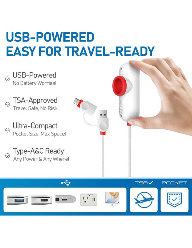 Bolsas de Almacenamiento al Vacío VMstr 6 Piezas con Bomba USB