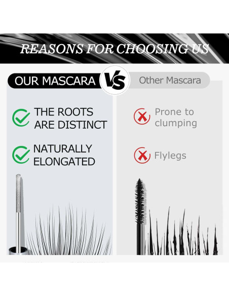 Varita de Máscara de Metal Lavable Okerker Negra 12cm