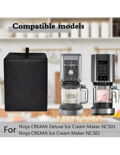 Funda Protectora para Máquina de Helados CouldyCasi Negra 33x23x41cm 2