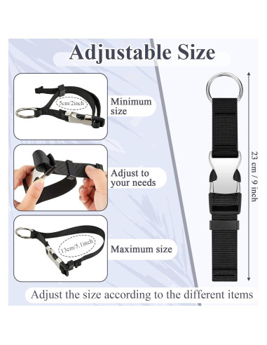 Correas de Equipaje Gripper Amylove 3 Pcs Nylon Ajustables