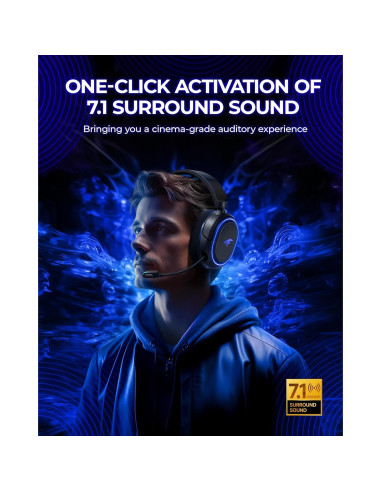 Auriculares Gaming Inalámbricos Valorise UG-08S 7.1 RGB 100H