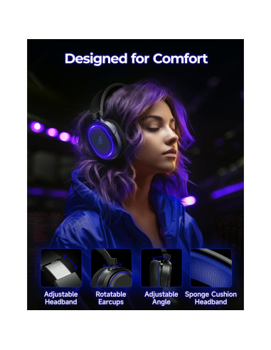 Auriculares Gaming Inalámbricos Valorise UG-08S 7.1 RGB 100H