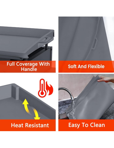 Cubierta de silicona para plancha Blackstone 22" gris